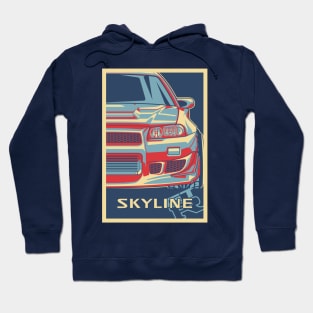 vintage skyline r34 gtr Hoodie